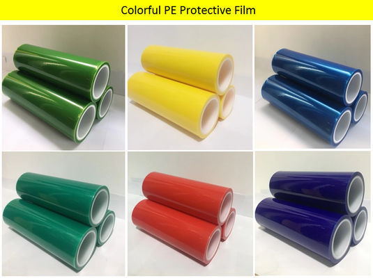 película protetora autoadesiva do multi PE da cor 50um para a proteção de superfície do metal, do plástico e do vidro fornecedor