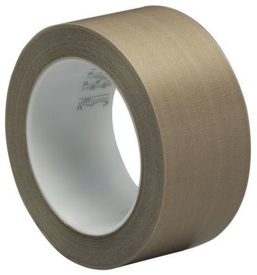 Fita de alta temperatura no uso da cor de Brown para o calor - máquinas de pano de vidro de fibra do Teflon de PTFE da selagem fornecedor