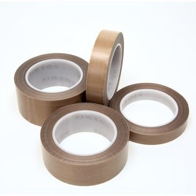 Fita de alta temperatura no uso da cor de Brown para o calor - máquinas de pano de vidro de fibra do Teflon de PTFE da selagem fornecedor