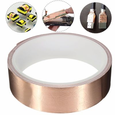 fita de papel de cobre. fita elétrica condutora. com adesivo condutor. para proteção EMI. fornecedor