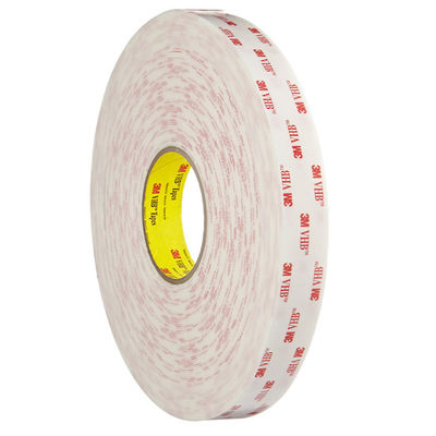 Fita acrílica do corte do beijo da espuma, cor tomada partido dobro do branco de 3M  4945 da espessura da fita 1.1mm da espuma fornecedor