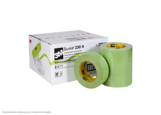 3M Scotch 233+ | Green Crepe Paper | 0.17 mm | 121 °C for 30 min | Collision Repair Grade fornecedor