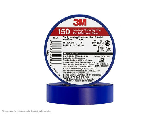 3M Temflex 150 | 0.13 mm PVC Vinyl | 600 V Rated | Self-Extinguishing | Six Colors fornecedor